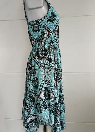 Красивое летнее  платье -сарафан h&m с асимметричным низом2 фото