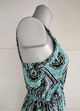 Красивое летнее  платье -сарафан h&m с асимметричным низом4 фото