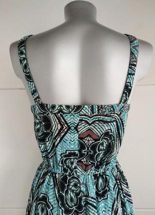 Красивое летнее  платье -сарафан h&m с асимметричным низом5 фото