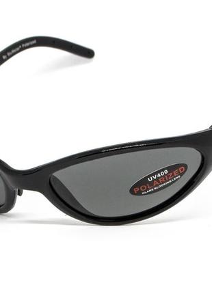 Очки поляризационные bluwater venice polarized (gray) серые в черной глянцевой оправе