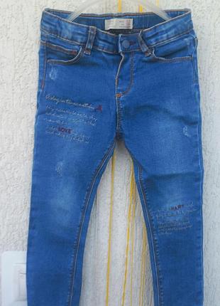 Джинсы zara 3-4 года состояние новых