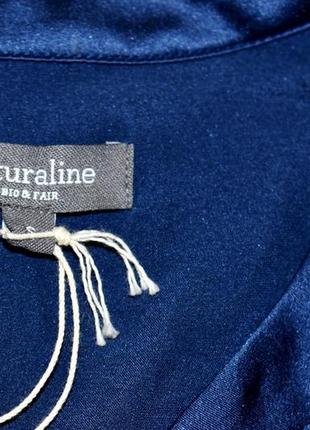 Naturaline новая шелковая блуза роскошного цвета3 фото