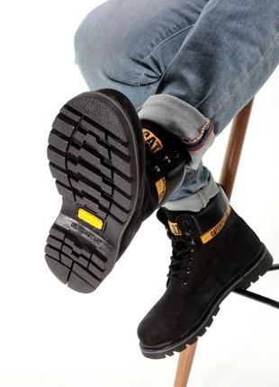 Зимние мужские ботинки caterpillar winter black (мех) 41-42-43-443 фото