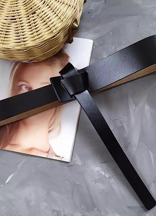 Ремень пояс женский кожаный узел / ремінь пояс жіночий шкіряний вузол