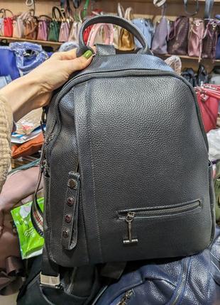 Качественный кожаный сумка-рюкзак