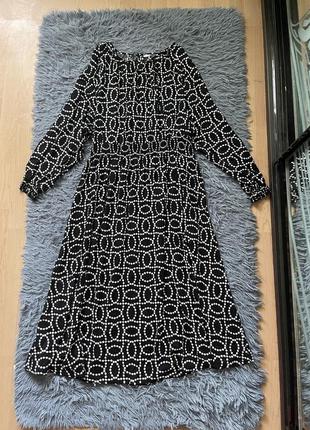 H&m стильна сукня в принт із свіжих колекцій