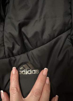 Курточка женская adidas оригинал бренд спортивная классная короткая черная красивая спортивная практичная4 фото