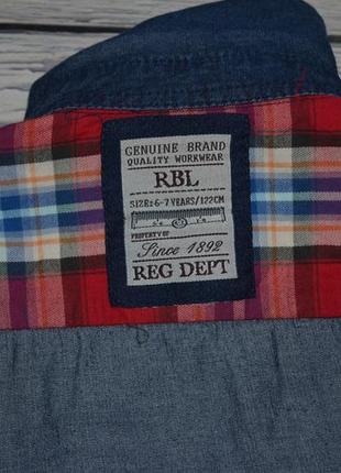 6 - 7 лет 122 см очень крутая модная фирменная джинсовая рубашка rebel рейбел8 фото