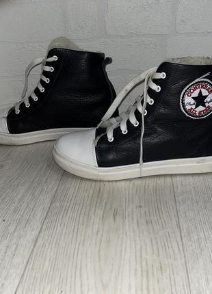 Кеды натуральная кожа converse 39-40р. на меху