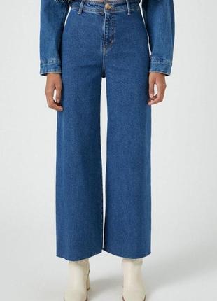 Pull & bear стильные джинсы wide leg из свежих коллекций6 фото