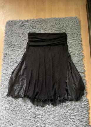 Twin set 100% шелк стильная юбка юбка от премиум бренда1 фото