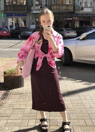 Баклажанова сукня orsay3 фото