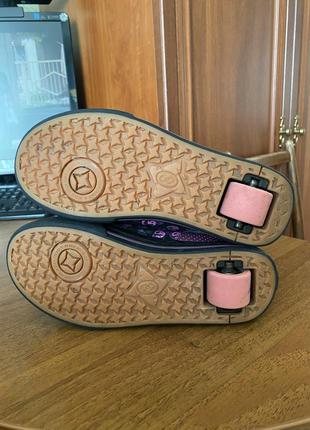 Роликові кросівки кеди для дівчинки heelys 34 р. 21,5 см5 фото