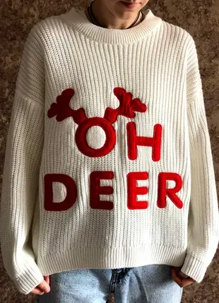 Новорічний светр з оленем