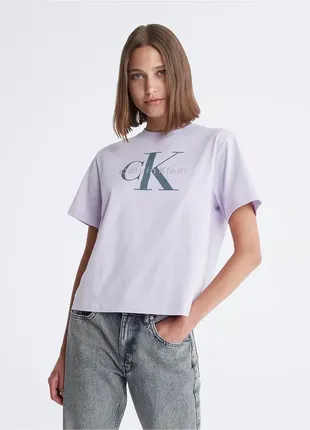 Футболка з лого оригінал calvin klein 40wp403