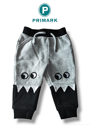 Теплые детские брюки с манжетами