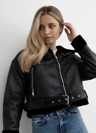 Дубленка теплая