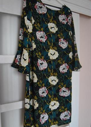 Сукня плаття / платье цветочный принт yessica3 фото