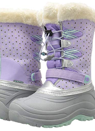 Непромокальні сноубутси, зимові чоботи для дівчинки jambu, з каш