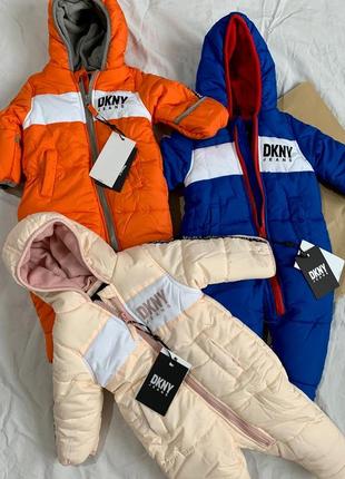 Теплый комбинезон для младенцев dkny3 фото