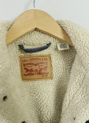 Levi’s шерпа джинсовка жіноча левіс левайс куртка коротка денім м оригінал левис pull bear тренд5 фото