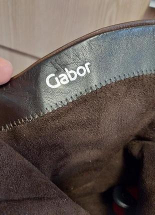Высококачественные стильные брендовые сапоги из натуральной кожи gabor7 фото