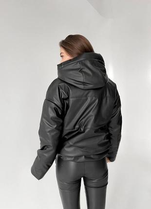 Демисезонная куртка из эко кожи2 фото