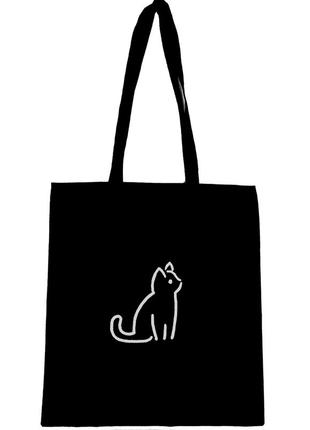 Еко сумка шопер шоппер торба " котик "