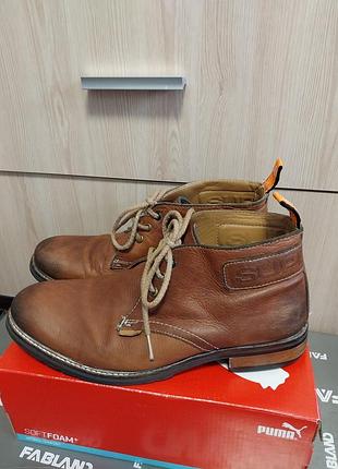 Качественные стильные кожаные брендовые ботинки super dry