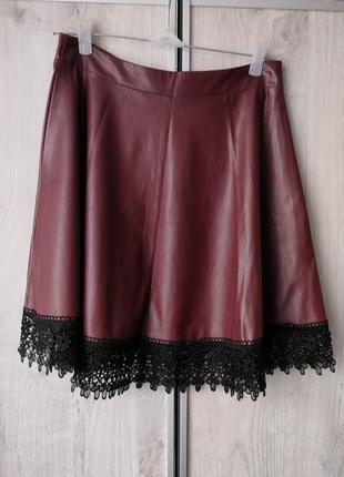 Юбка из экокожи.без дефектов, идеальное состояние.