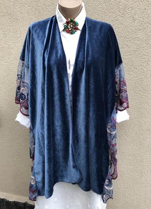Кардиган,вечірній халат,накидка, пончо,кімоно,оксамит,велюр,мереживо,великий розмір,