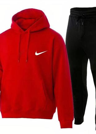 Худі + штани ❄️ зимовий спортивний костюм на флісі nike1 фото