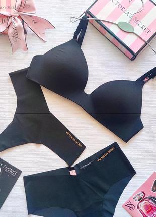 Комплект victoria's secret набор набір бра бюст ліф бюстгальтер білизна вікторія сікрет белье виктория сикрет