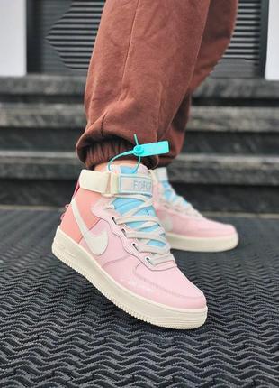 Жіночі кросівки nike air force 1 high utility pink знижка sale / smb