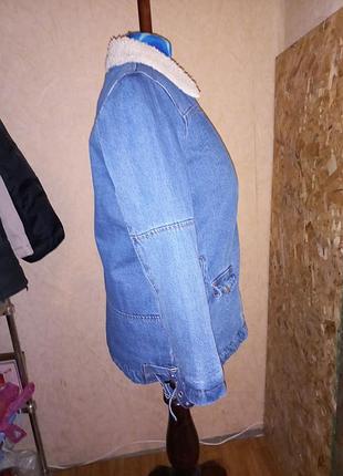 Шерпа pull and bear джинсовая куртка pull&amp;bear 6