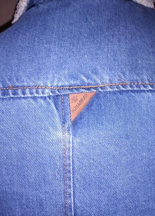 Шерпа pull and bear джинсовая куртка pull&bear 5