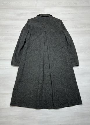 Luxury wool schneiders salzburg шикарне жіноче сіре демісезонне вовняне пальто типу mackintosh2 фото