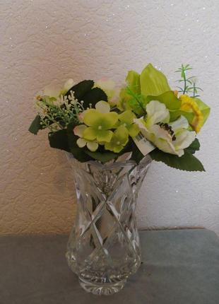 Искусственные цветы букет орхидей и анемонов