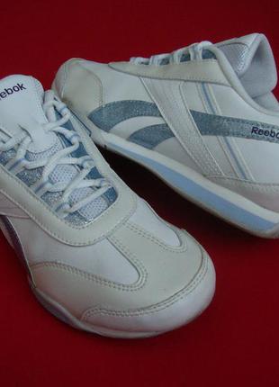 Кроссовки reebok white оригинал натур кожа 37-38 размер