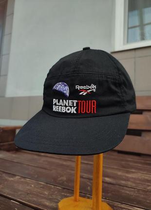 Винтажная коллекционная пятипанелька planet reebok tour редкая y2k бейсболка пятипанельная кепка стритвир streetwear4 фото