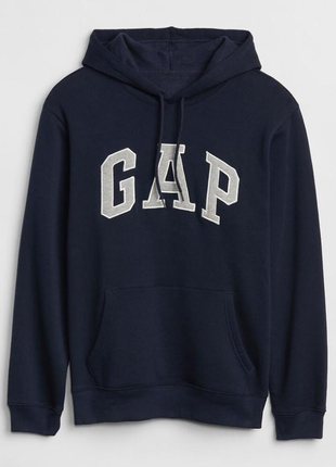 Худи gap box logo hoodie, tapestry navy blue