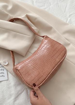 Сумочка багет (абрикосова)