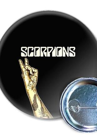 Значок scorpions - это немецкая рок-групп