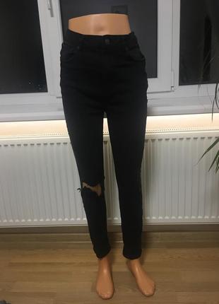 🔥джинсы zara 🔥черно-серие