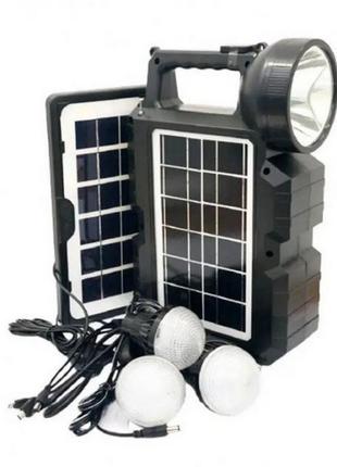 Ліхтар cl-810 power bank-блютус-радіо із сонячною панеллю + 3 лампочки