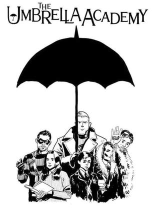 "академія амбрелла" (англ."the umbrella academy") — плакат_1