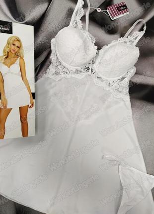 S/m ellenin white livia corsetti белая сорочка с push up3 фото