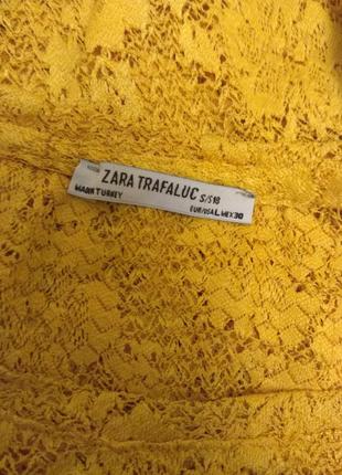 Кружевная блузка с рюшами zara9 фото