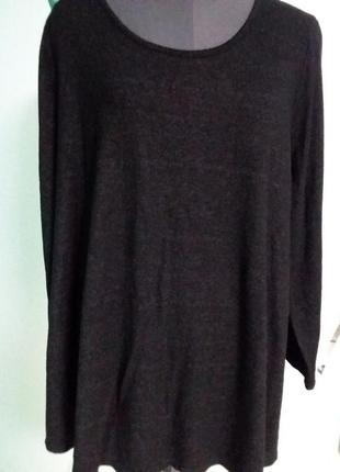 Чорний м'який акриловий джемпер 20 розміру