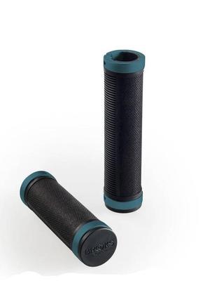 Гріпси гумові brooks cambium rubber grips 130 mm/130 mm чорний/синій (1007-016862)